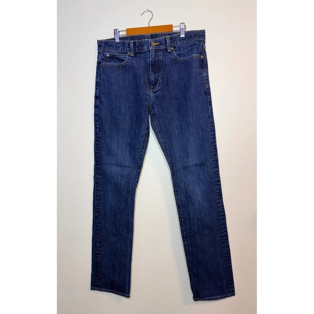 Vineyard Vines Mens Straight Fit Dark Wash Denim Jeans 32x34 Blue 1P001018